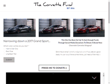 Tablet Screenshot of corvettefund.com